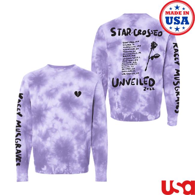 Trending Kacey Musgraves Merch Store Star-Crossed: Unveiled Tie-Dyed Tour Sweatshirt Kaceymusgraves Shop