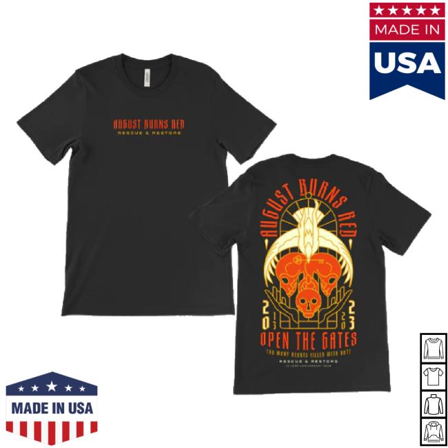 Trending August Burns Red Tour Merch Store Open The Gates Sweater Augustburnsredtourmerch Shop