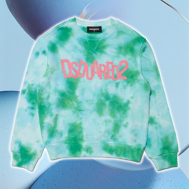 Original Nickis Merch Store Dsquared2 Hoodie Sweatshirt Relax Green Nickis Shop