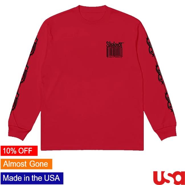 Slipknot Official Barcode Puff Ink Tee Shirt