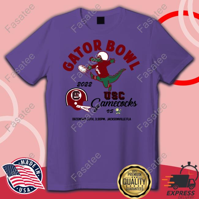 Bull Ward Gator Bowl 2022 Usc Gamecocks Vs December 30Th 3:30Pm Jacksonville Fla Tee Bullward