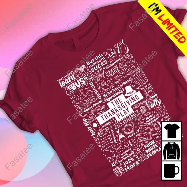 Lines And Icons From The Thanksgiving Play On Broadway T-Shirt
