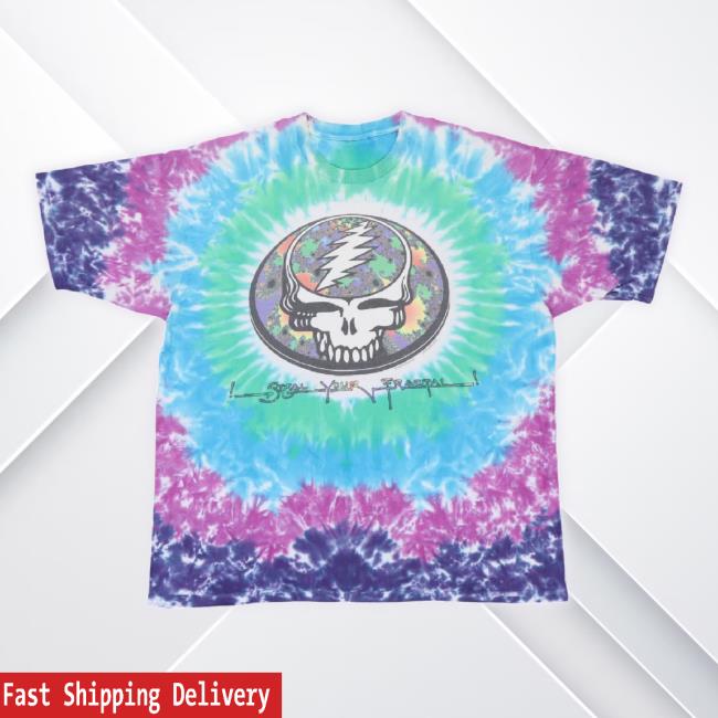 Officia Wyco Vintage Store 1993 Grateful Dead Steal Your Fractal Tie Dye Classic Shirt