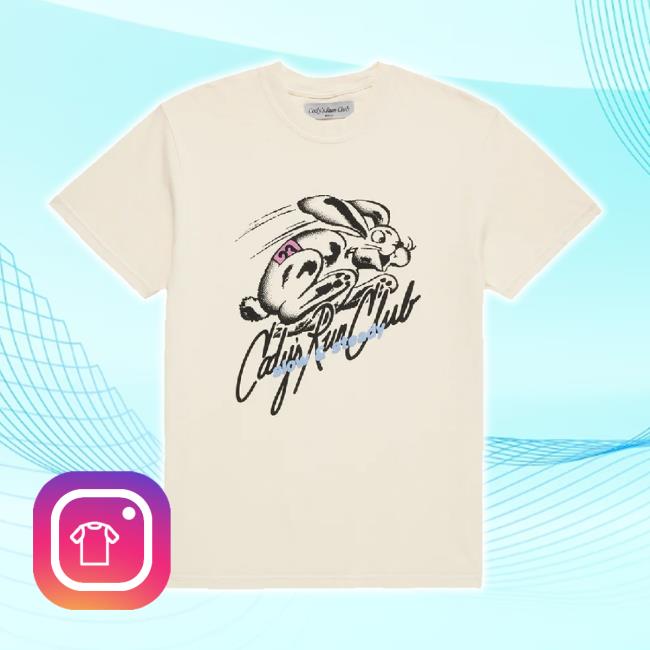Original Cody'srun Club Merch Store Bunny Hoodie Sweatshirt Ivory Codysrunclub Shop
