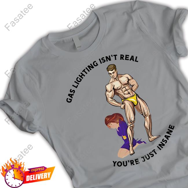 Hvyapprl Merch Gas Lighting Isn't Real You're Just Insane Hoodie Sweatshirt