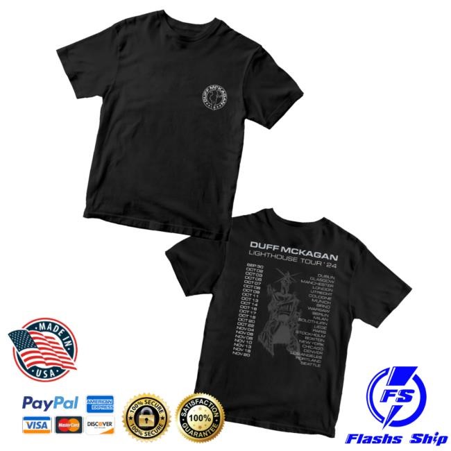 Duff Mckagan Merch Shop Lighthouse Tour 24 Shirts