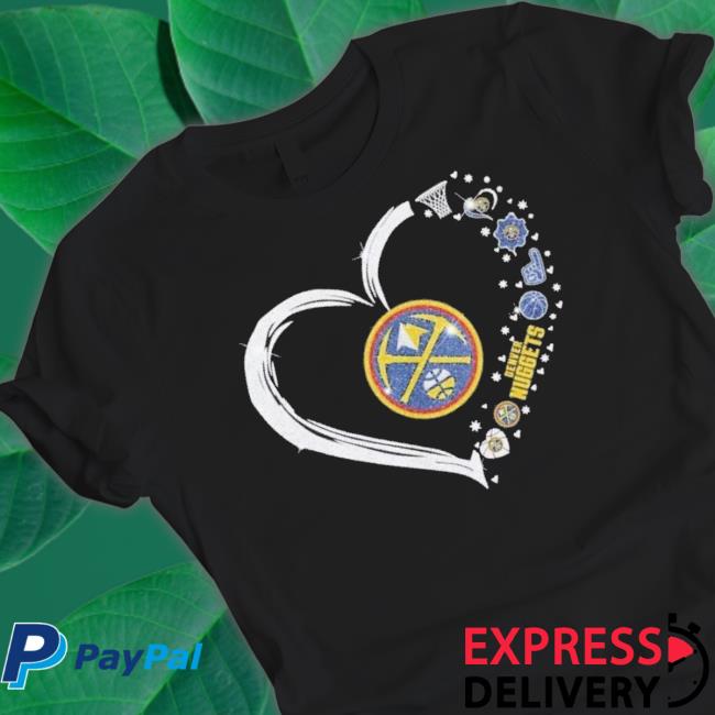 Denver Nuggets Western Conference Glitter Heart shirt