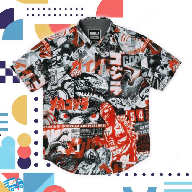 Official Rsvlts "King Of Monsters" Button-Up t-shirt, hoodie, tank top, sweater and long sleeve t-shirt