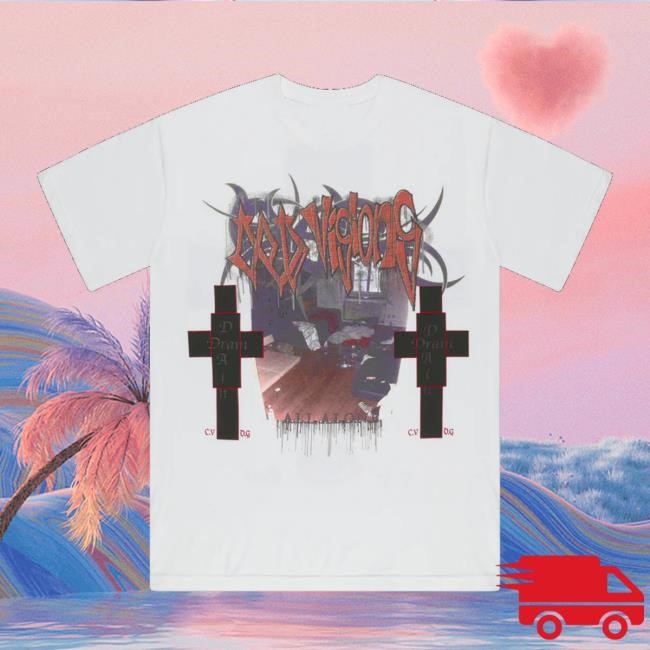 Official Eu Cold Visions Store Cold Visions 32 White Shirt Bladee Merch Hooded Sweatshirt