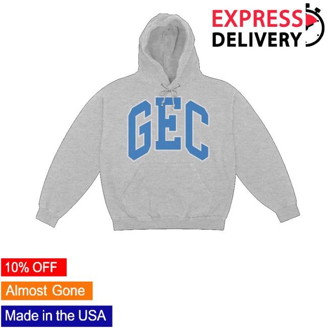 100Gecs Merch Store Shop Varsity Grey Hoodie Sweatshirt