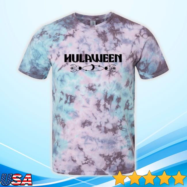 Trending Hulaween Moon Tie-Dye t-shirt, hoodie, tank top, sweater and long sleeve t-shirt