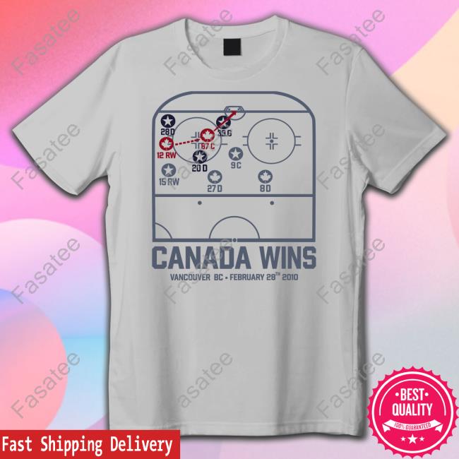 Canada Wins Vancouver Bc February 28Th 2010 Hockey Shirt, Hoodie, Sweatshirt, Tank Top And Long Sleeve Tee