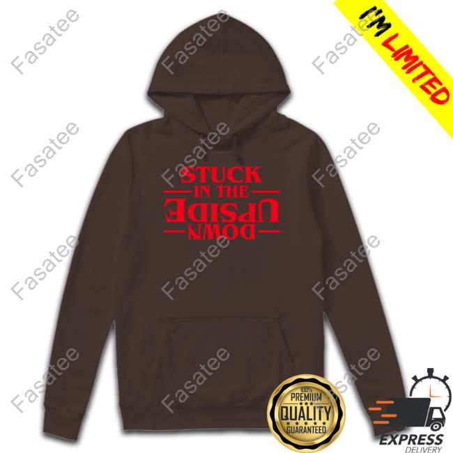 Stuck In The Upside Down Hoodie Velvet Sky Wearing Stuck In The Upside Down Sweatshirt