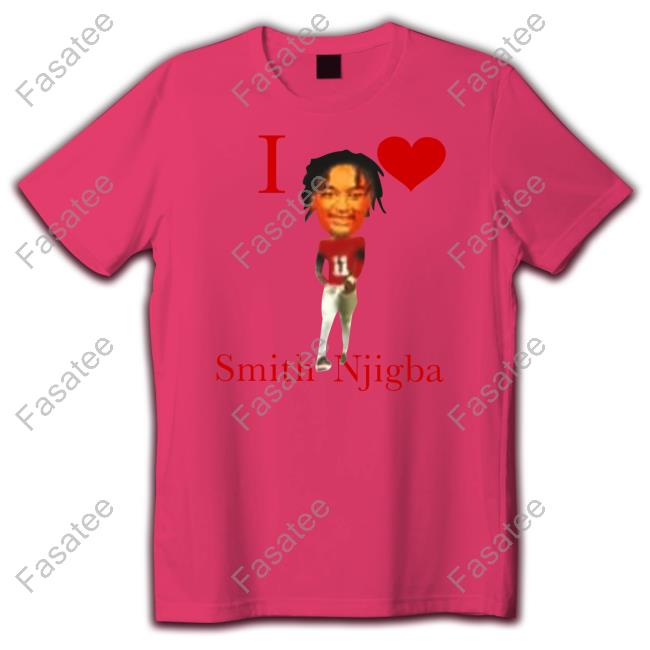 I Love Smith Njigba Sweatshirt I Love Smith Njigba Hoodie