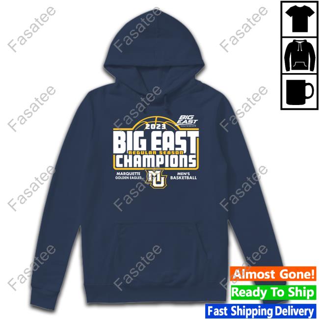 Marquette Basketball 2023 Big East Regular Seasons Champions T Shirt Marquette Spirit Shop