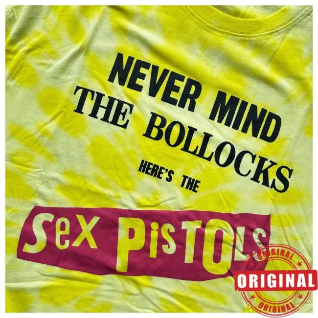 Sex Pistols Nmtb Yellow Tie Dye Long Sleeve T Shirt
