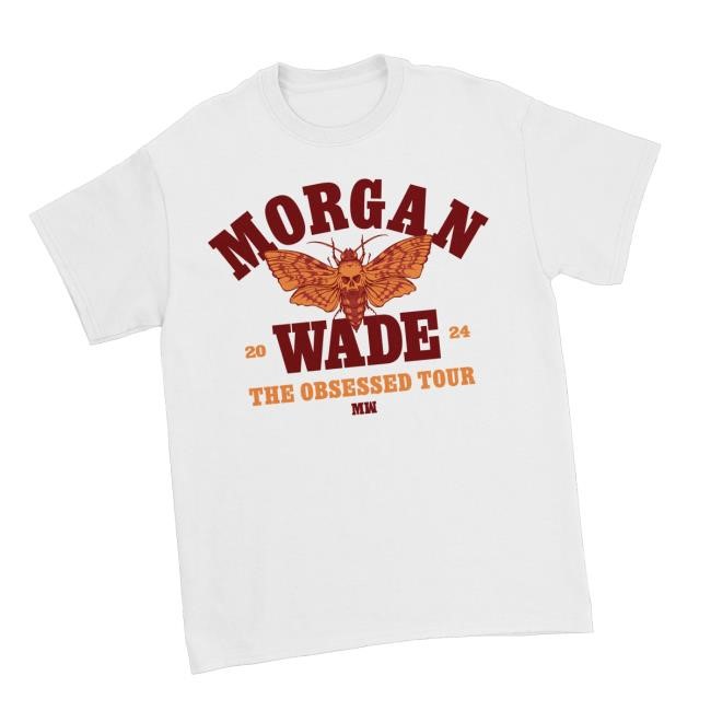 Limited Morgan Wade Store Merch Skull Moth Shirt - White Sweatshirt