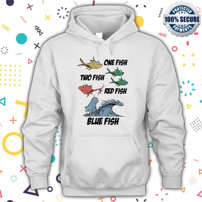 Official One Fish Two Fish Red Fish Blue Fish Tee