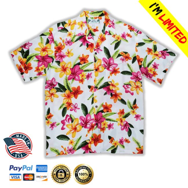 Happy Plumeria White New Shirt