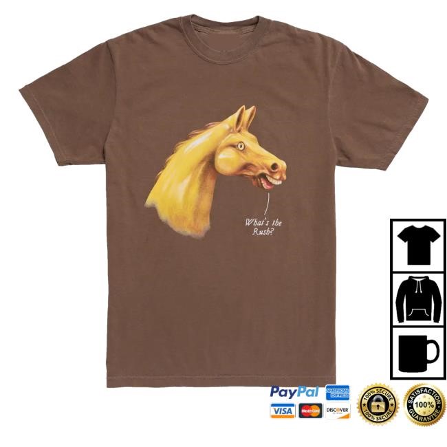 A24films Merch Store We Live In Time Carousel Horse Crewneck Sweatshirt