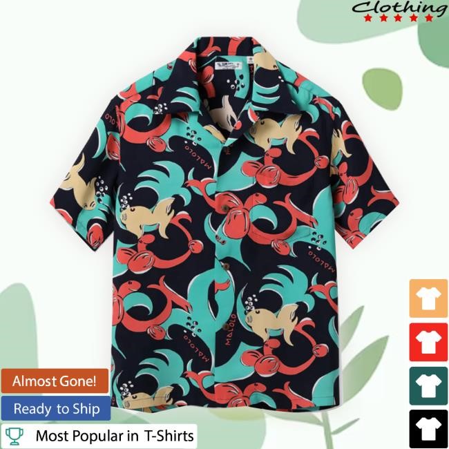 Sun Surf Rayon Hawaiian Shirt Malolo Hawaii Tee