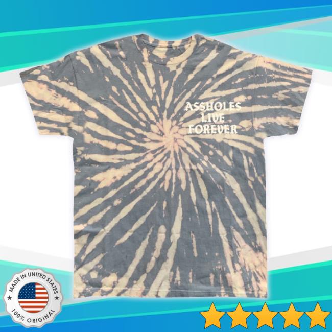 Official Assholes Live Forever Tiger Stripe Tie Dye Sweater