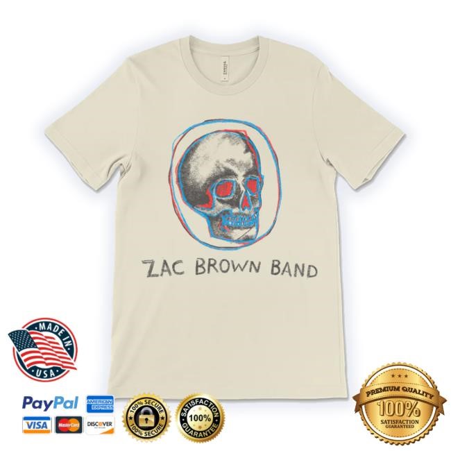 Trending Zacbrownband Store Red And Blue Skull Shirts