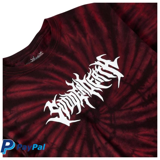 Official Svdden Death Merch Store Red/Black Tie Dye Shirt Svdden Svddendeath Shop