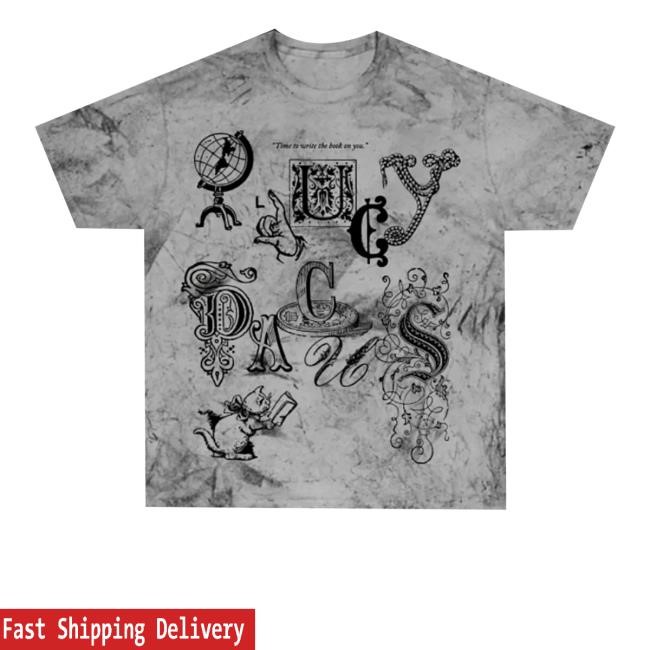 Lucy Dacus Time To Write The Book On You Tie Dye Crewneck Sweatshirt Lucy Dacus Merch Store Write A Book On You Tie Dye