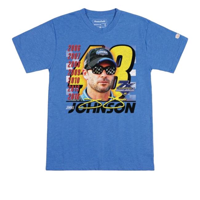 Jimmie Johnson #48 Homefield 7X Champion Long Sleeve T-Shirt