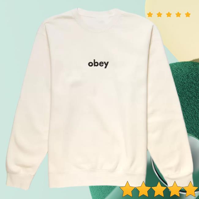 Official Tillys Merch Store Shop Obey Lowercase Mens Popover Sweatshirt Off White Tillys Apparel Clothing