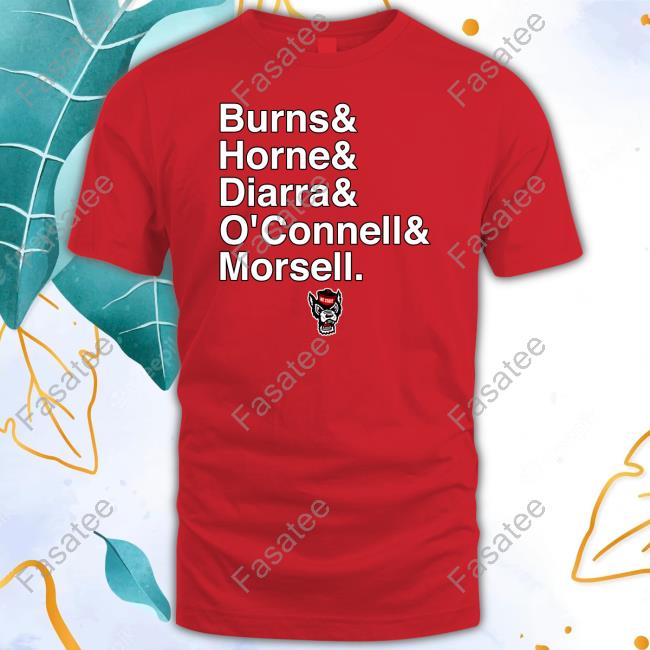 Nc State Basketball Burns & Horne & Diarra & O'connell & Morsell Sweatshirt Breaking T