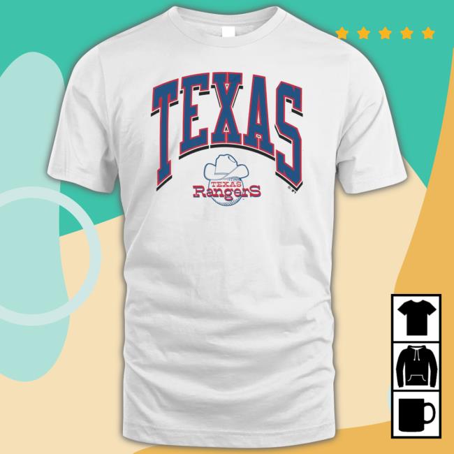 Trending Texas Rangers Baseball Cooperstown Walk Tall Logo T-Shirt