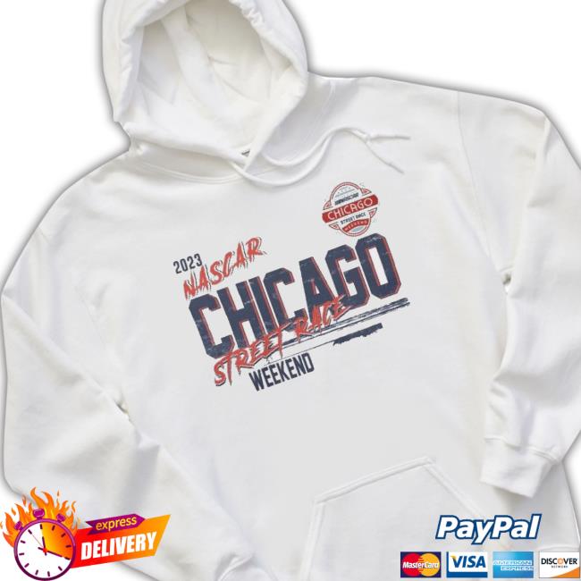 Official 2023 Nascar Men’S Chicago Street Race Starter White Prime Time Shirt Official 2023 Nascar Men’S Chicago Street Race Starter White Prime Time Shirt