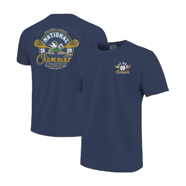 Original Navy Notre Dame Fighting Irish 2024 Ncaa Men's Lacrosse National Champions Comfort Colors Classic Shirt