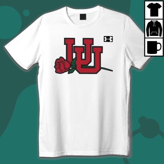 Official Utah Football Under Armour Utah Rose Crewneck Sweatshirt
