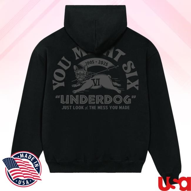 You Me At Six Merch Shop Store Official Limited Underdog Black Tank Top