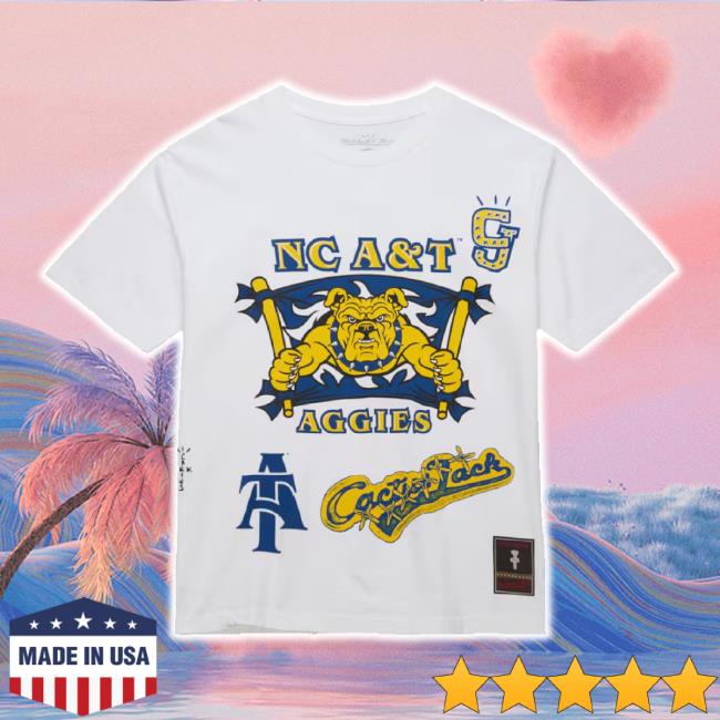 Trending North Carolina A&T Aggies Cj X M&N Unisex Hand-Drawn Sweater White Cactusjackfanatics Shop