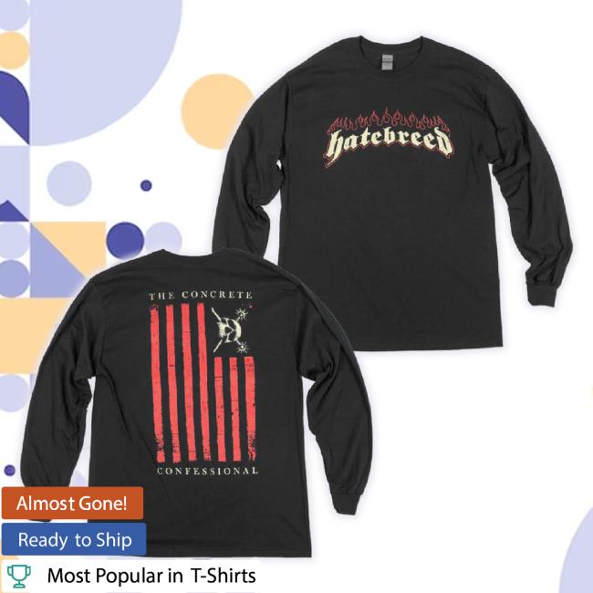 Original Coldcuts Merch Store Hatebreed "Confessional Flag" Sweatshirt Coldcutsmerch Shop