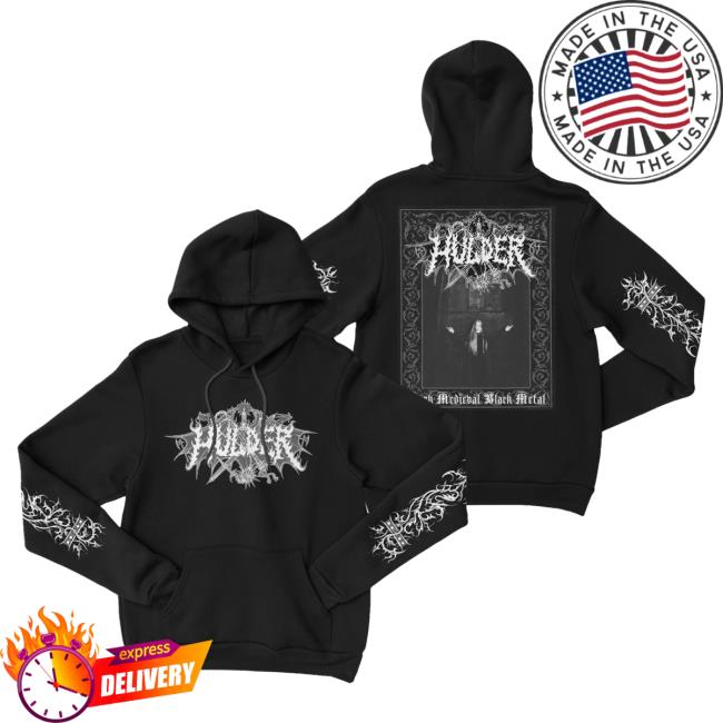 Official Night Shift Store Shop Hulder Dark Medieval Black Metal Hooded Sweatshirt Nightshift Merch