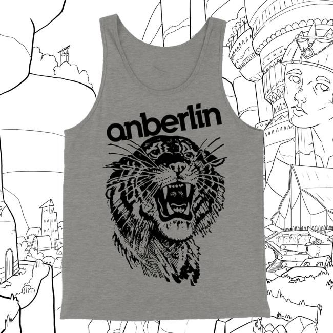 Anberlin Merch Anberlin Tiger Tank Top Hooded Sweatshirt