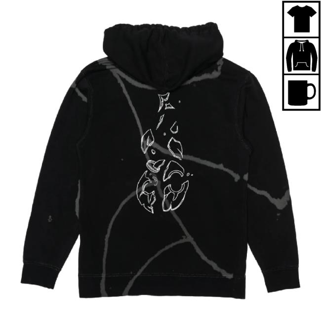 Official Dabin - Between Broken Kintsugi Dye Embroidered T-Shirt Dabin Music Merch