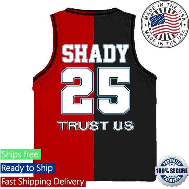 Shady Records Merch Shop Store Official Shady Records 25Th Anniversary Basketball Jersey Shirt