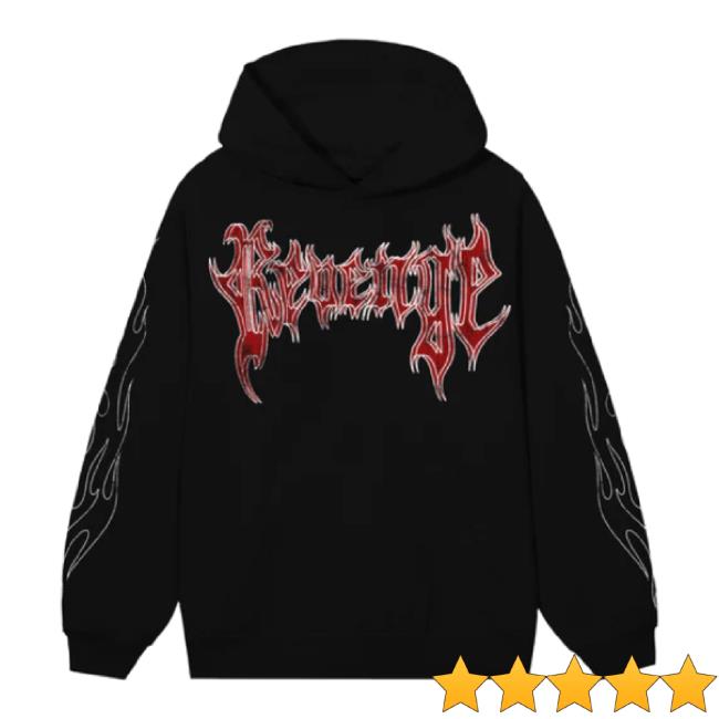 Original Grim Reaper Hoodie Sweatshirt Black/Red City Morgue Official Shop