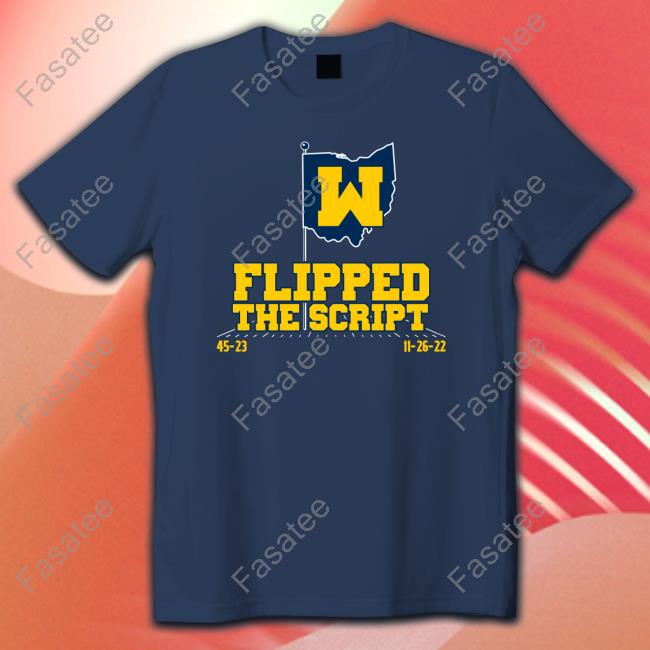 Michigan Football Flipped The Script Hooded Sweatshirt