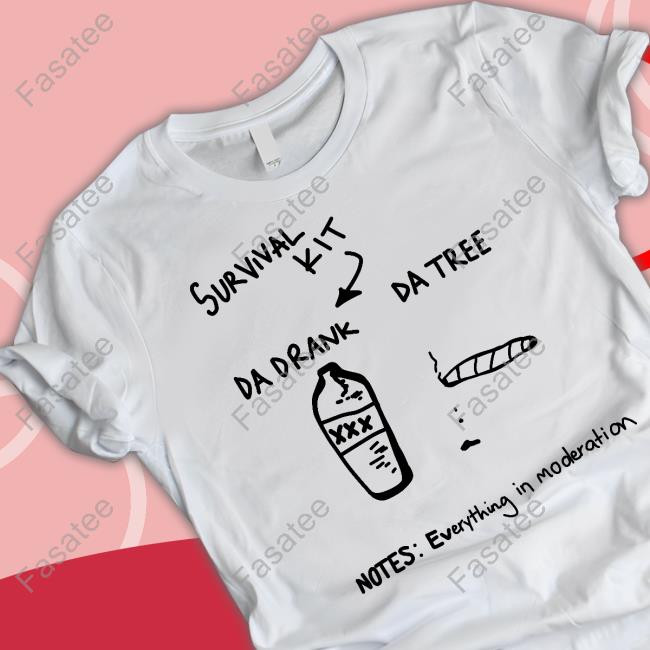 Kidcudi Survival Kit Da Drank Da Tree Notes Everything In Moderation Hoodie