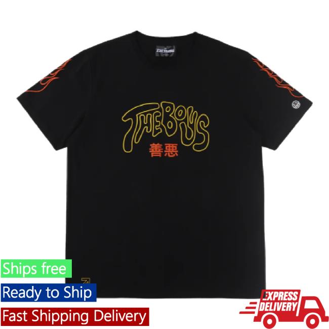Original The Boys Merch Store Good Vs. Evil Black Hoodie Sweatshirt Theboys Shop