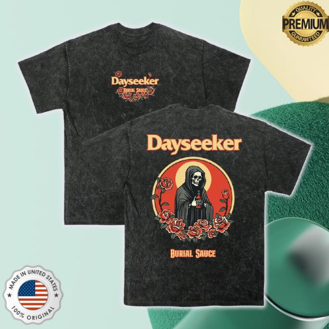 Original Dayseeker Merch Store Dayseeker Acid Wash Burial Sauce Hoodie Sweatshirt Dayseeker Shop