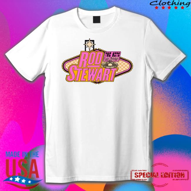 Rod Stewart Merch The Hits Vegas Marquee shirt