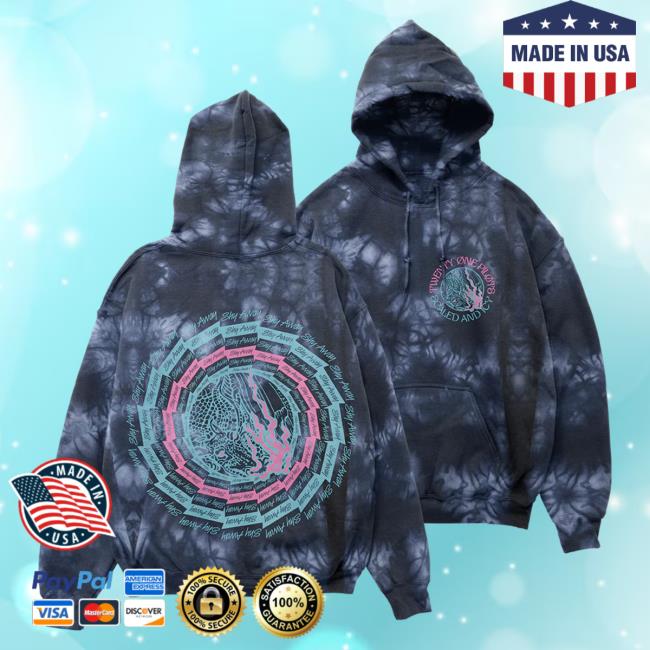 Official 21 Pilots Apparel Clothing Store Merch Tie-Dye Twenty One Pilots Scaled And Icy Vertigo Tie Dye Pull Over Hoodie TwentyOnePilots 21Pilots Shop